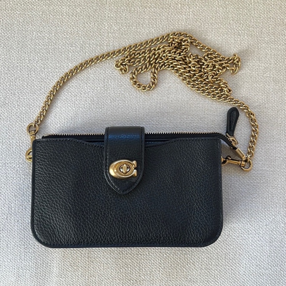Authentic COACH Pebbled Leather Crossbody Bag - Picture 5 of 5